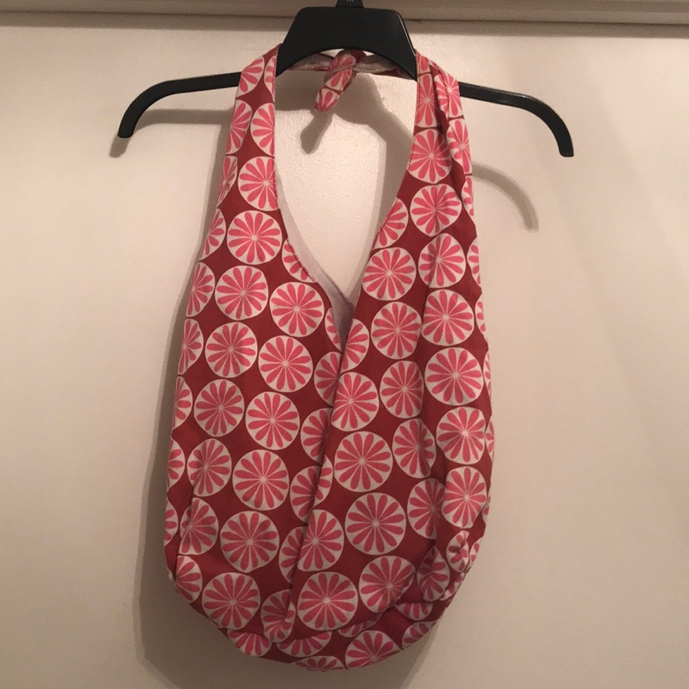 Pink & white Target tote bag
